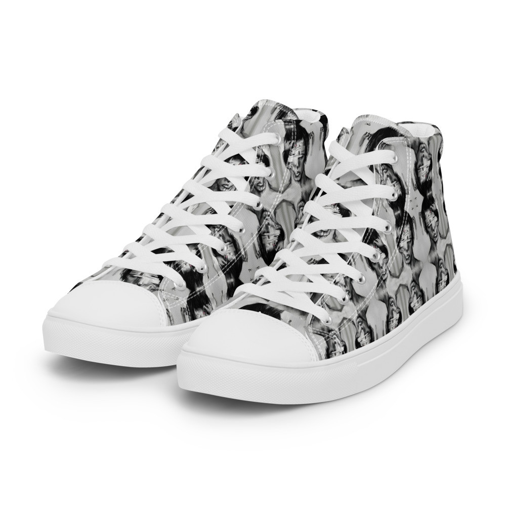 "Out of My Mind" - Neomy Art Merch (Women's High Top Canvas Shoes)