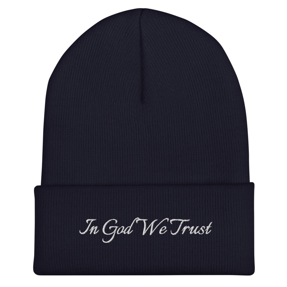 In God We Trust Cuffed Beanie