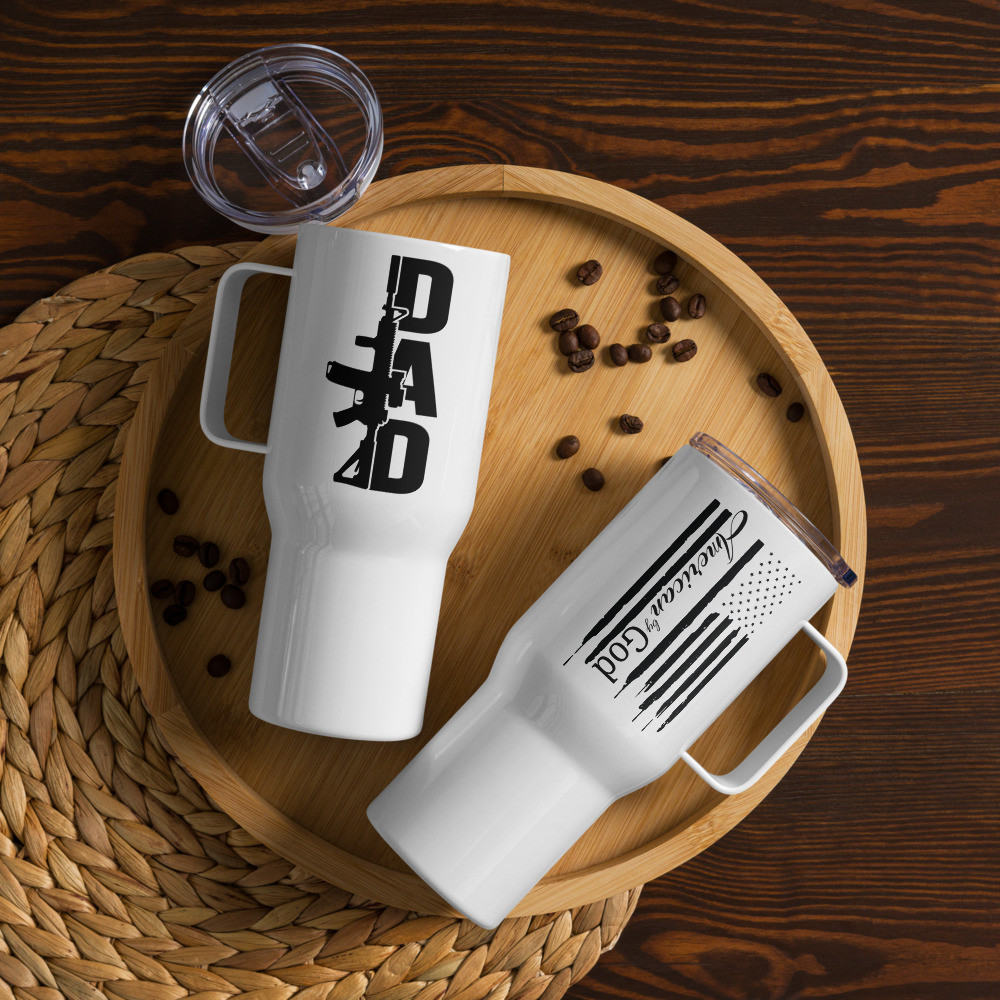 DAD Travel mug with a handle