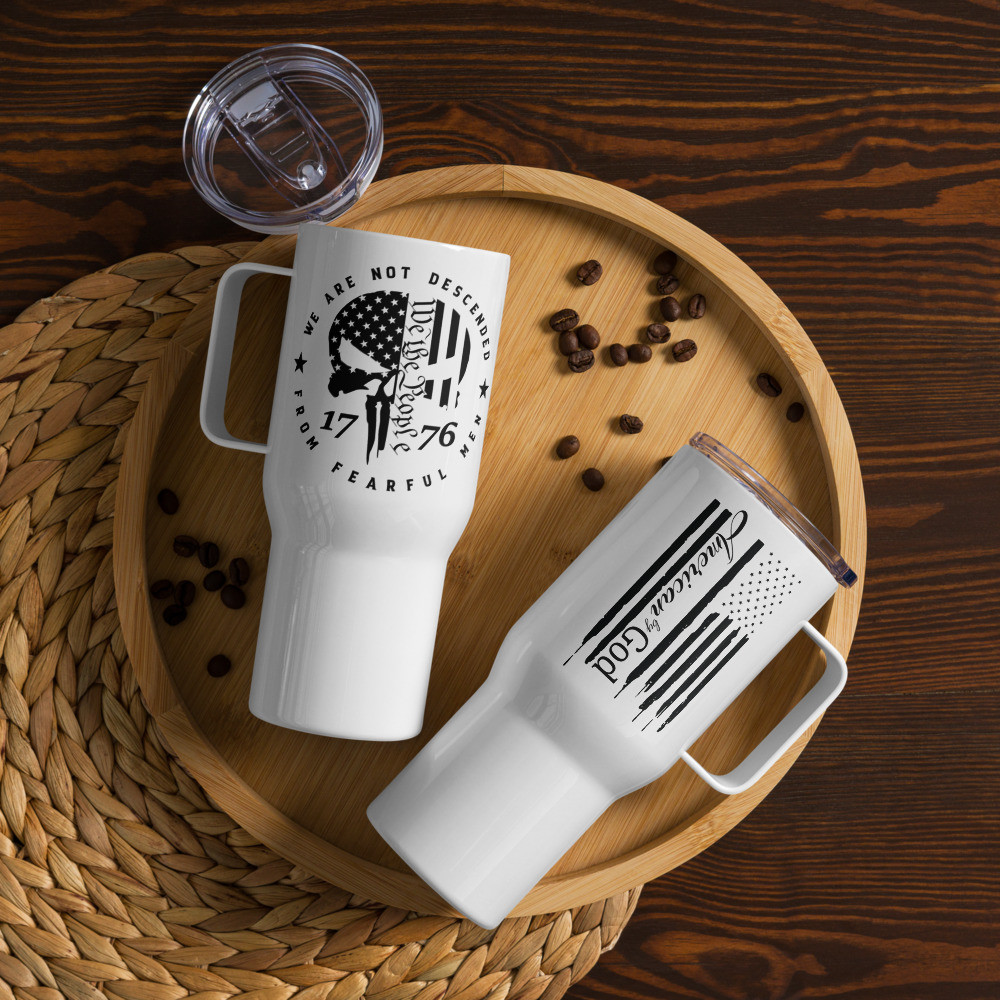 Not From Fearful Men Travel mug with a handle