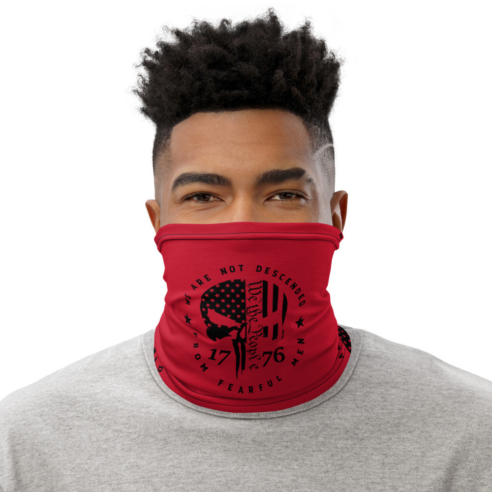 Not From Fearful Men Neck Gaiter Red