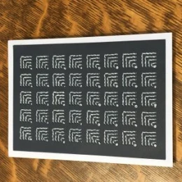 Hand Embroidery Card SVG File - Squares