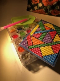Geometrics Diamond Painting Card SVG File