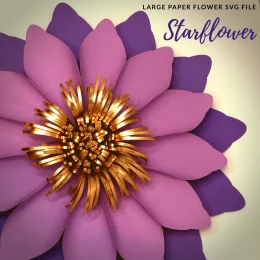 Starflower Paper Flower SVG