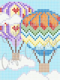 Air Balloons Diamond Painting Card File