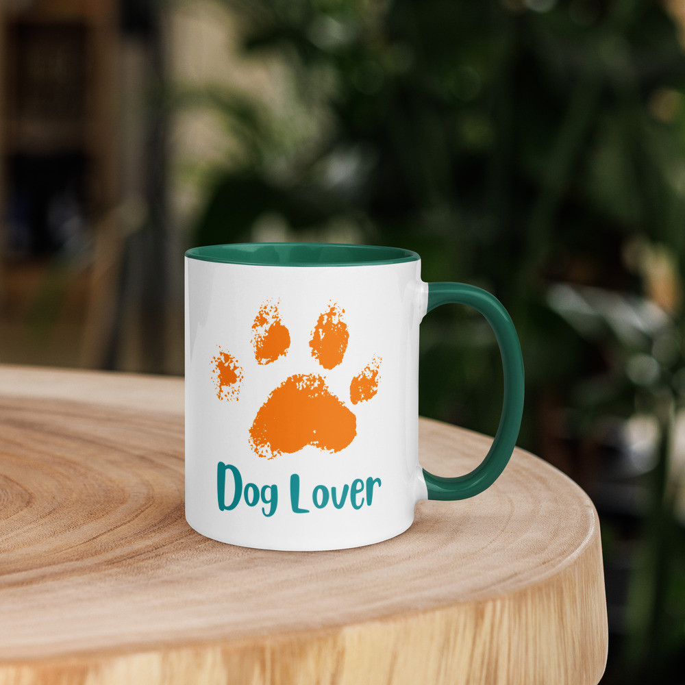 Dog Lover Mug with Color Inside