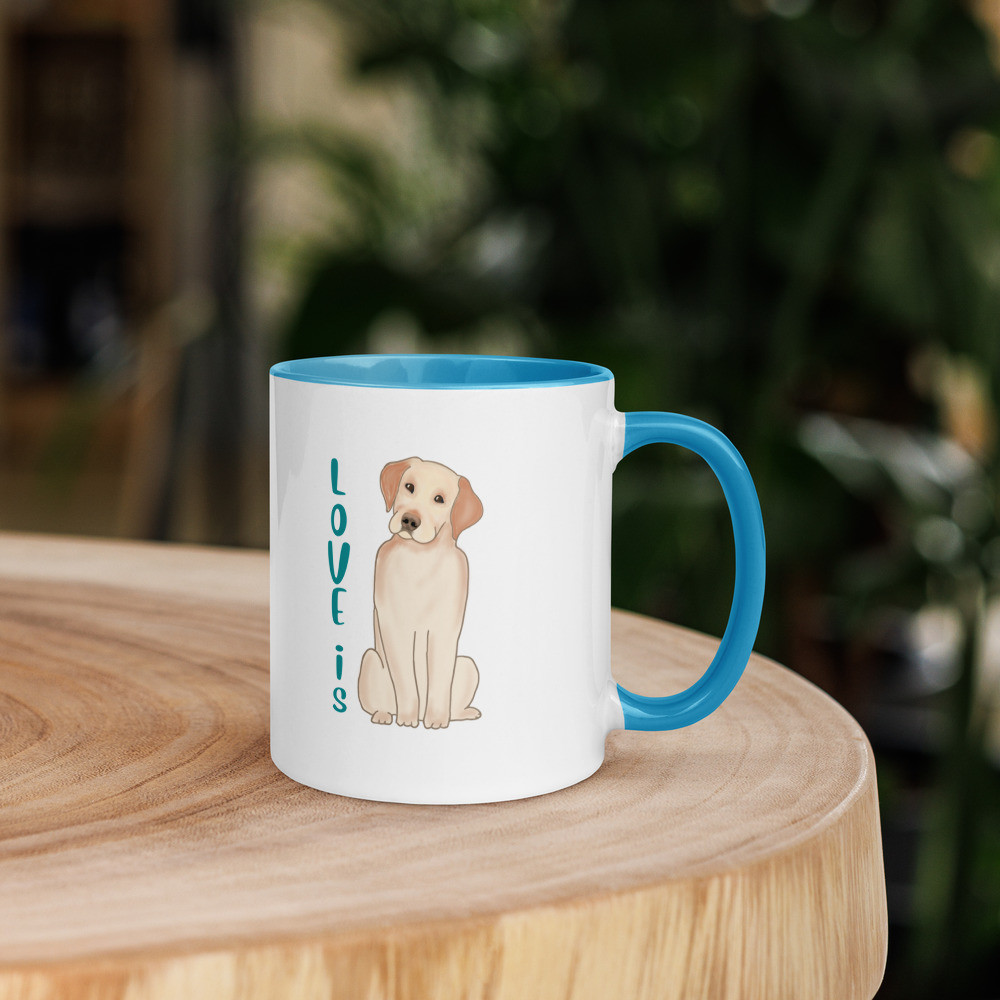 Love is Lab Mug with Color Inside