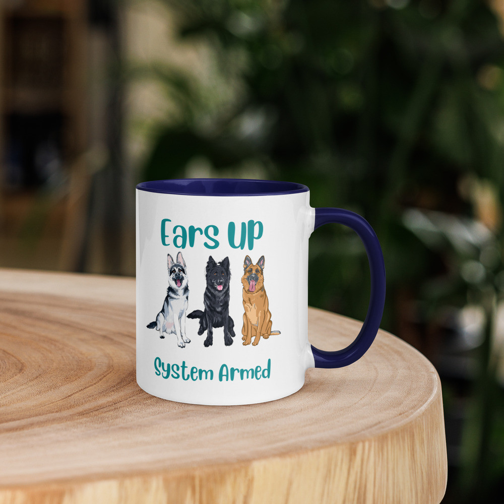 Ears Up Mug with Color Inside