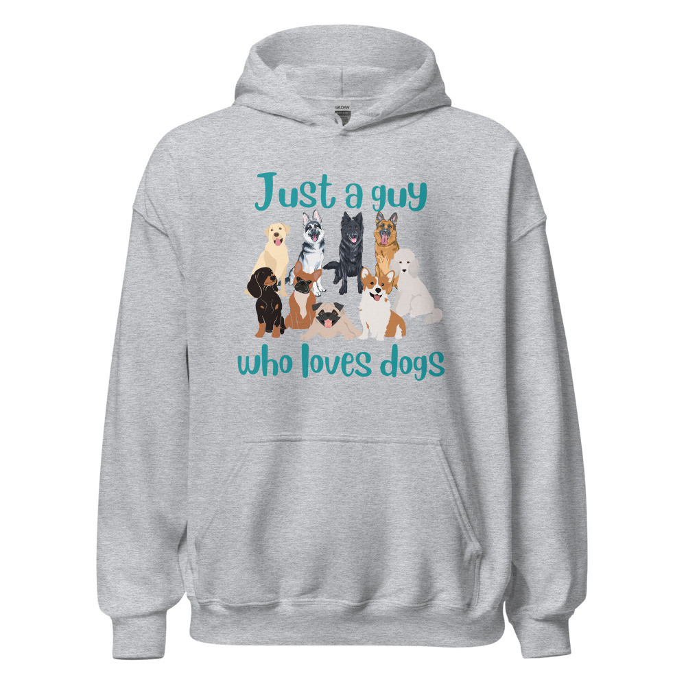 Guy Loves Dogs Unisex Hoodie