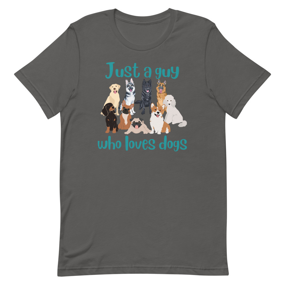 Guy Loves Dogs Unisex t-shirt
