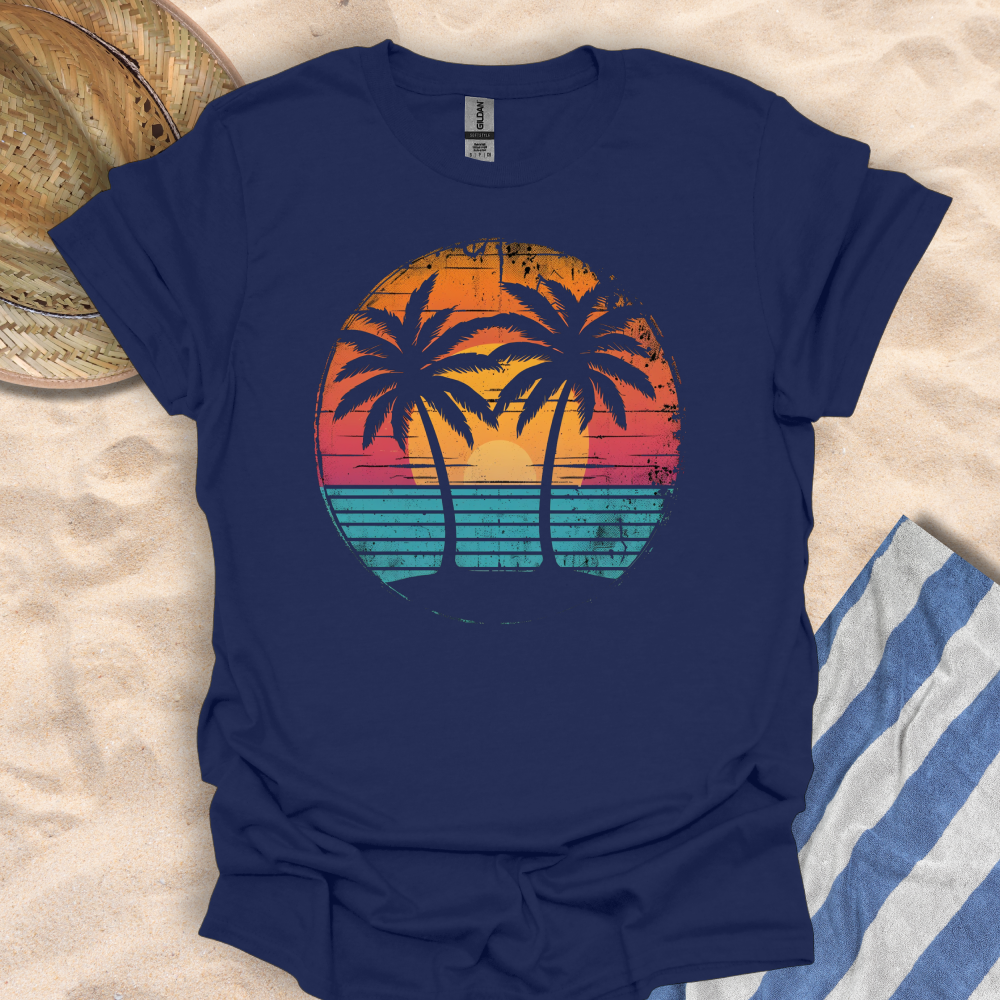 Retro Beach Sunset T-Shirt