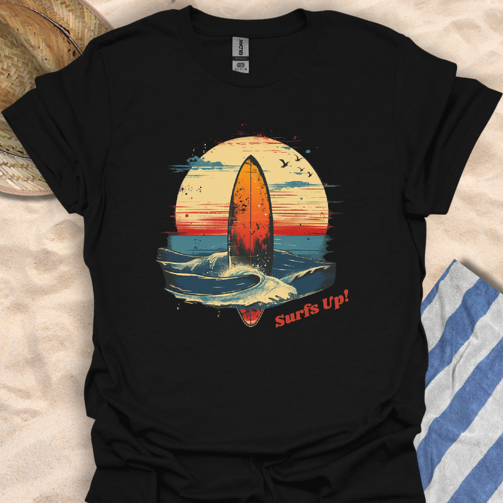 Surfs Up Retro Graphic T-Shirt