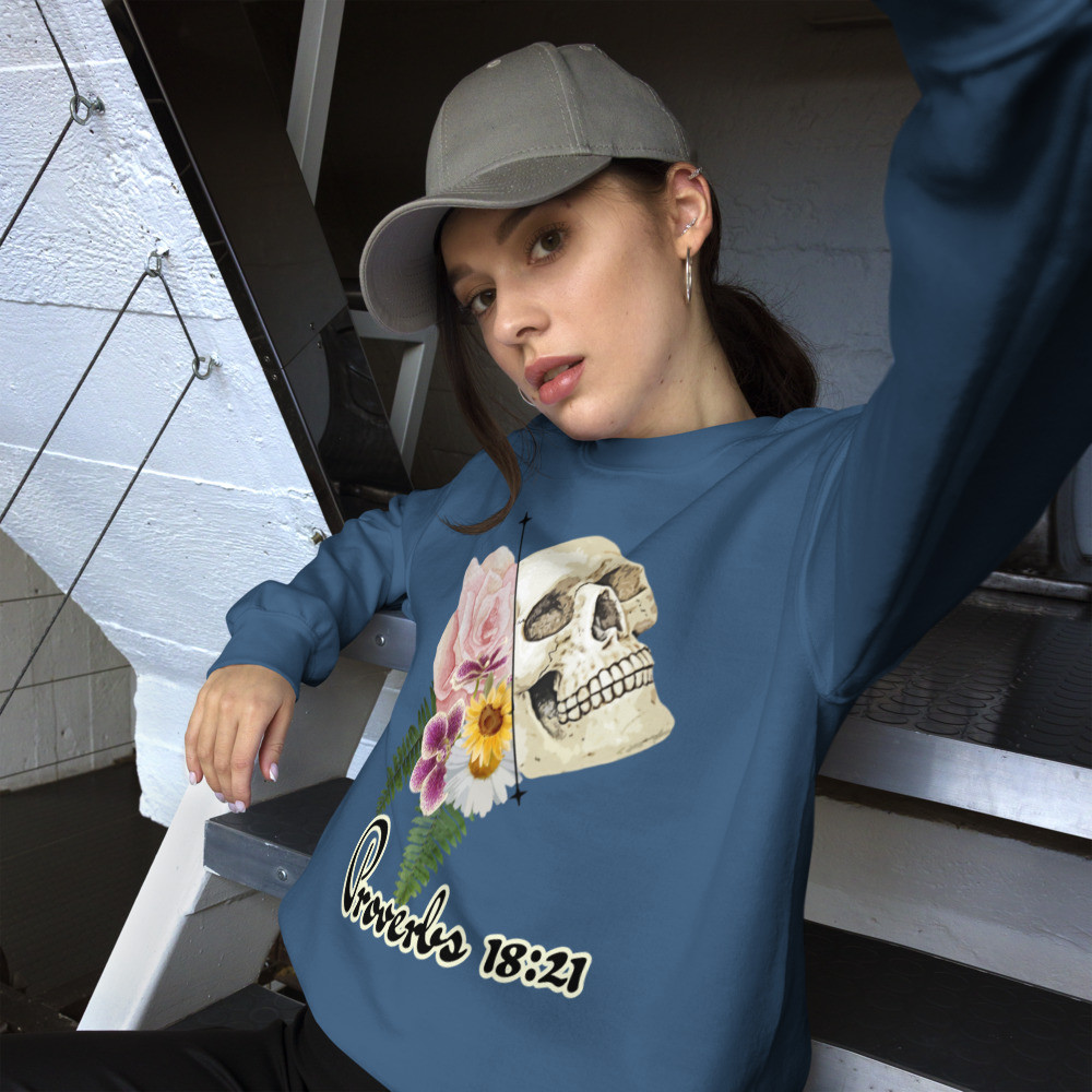 Proverbs 18:21 Sweatshirt