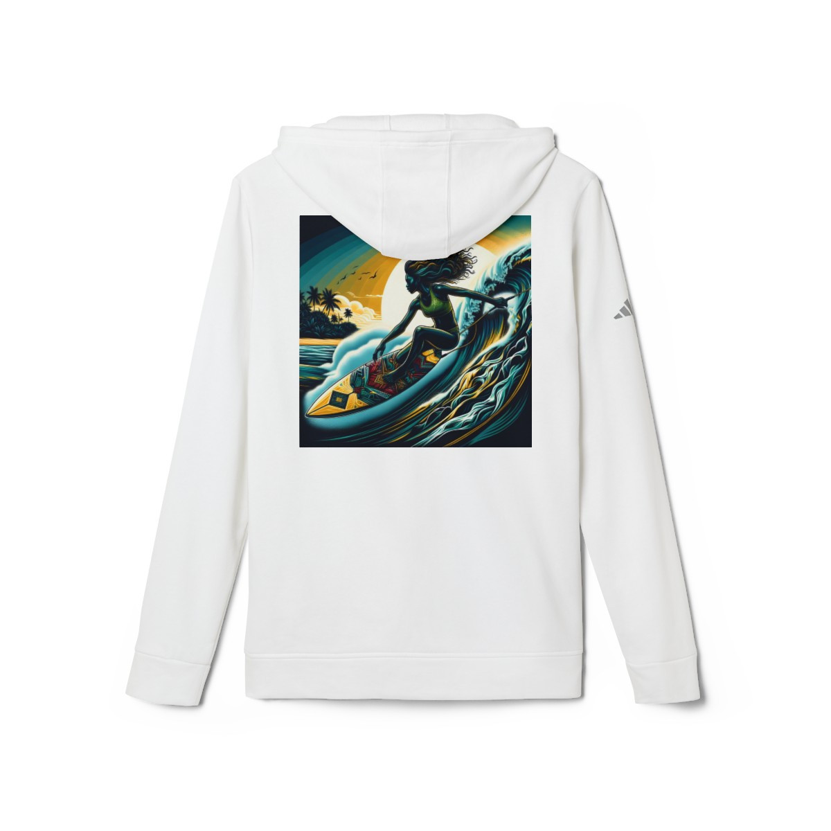 "Emerald Tides" adidas® Unisex Fleece Hoodie