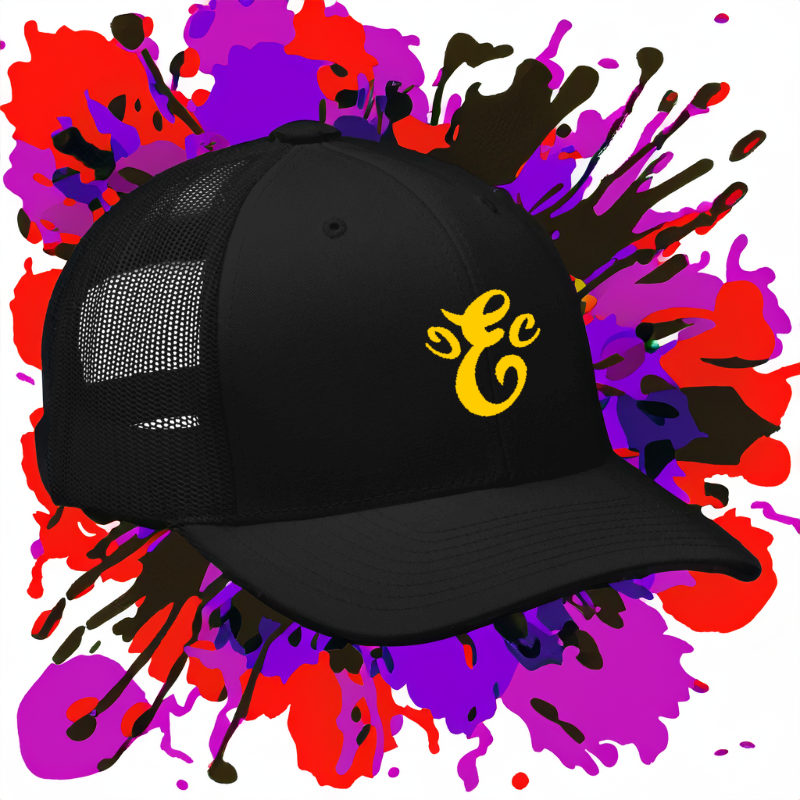 Eatn Unisex // Black & Yellow // Trucker Hat