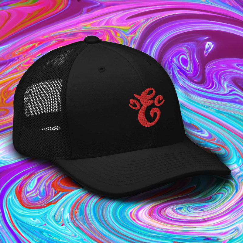 Eatn Unisex // Black & Red // Trucker Hat