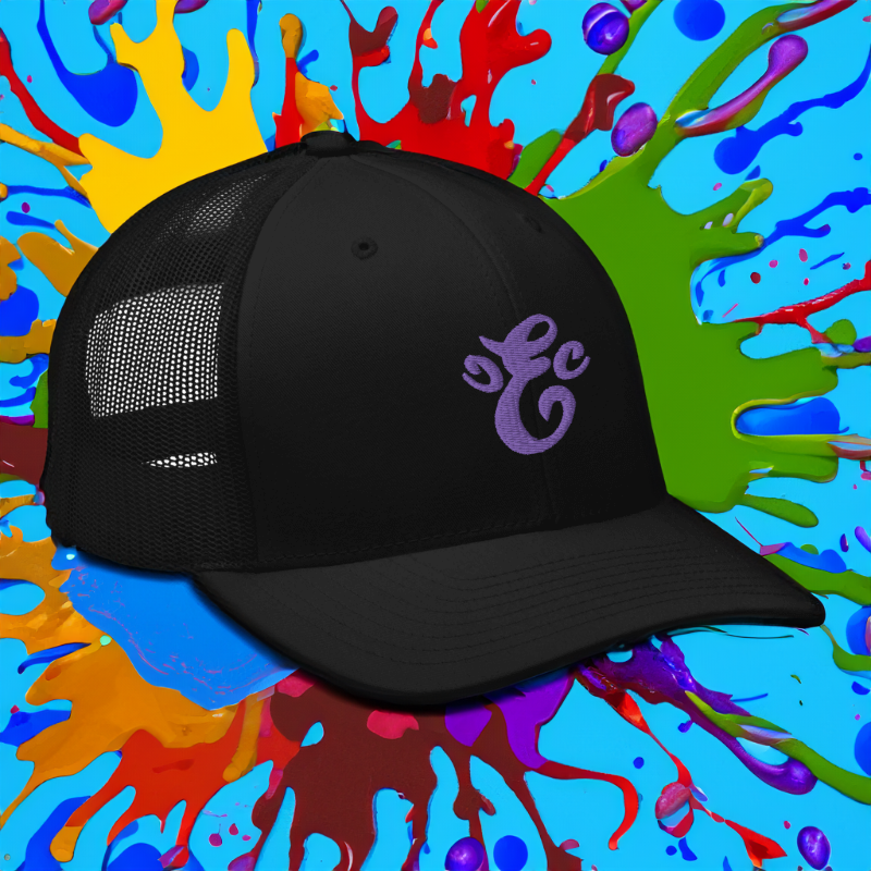 Eatn Unisex // Black &  Purple // Trucker Hat
