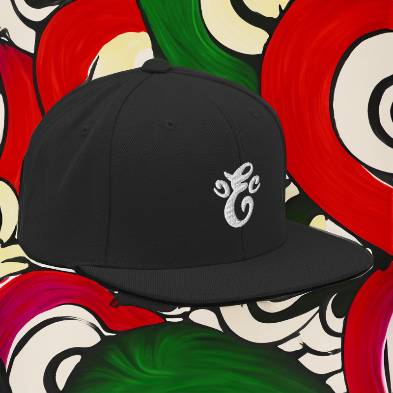 Eatn Unisex // Black & White // Snapback Hat