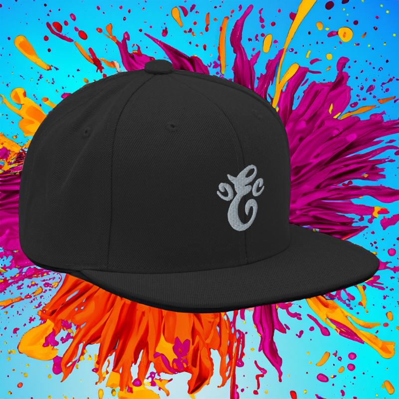 Eatn Unisex // Black & Grey // Snapback Hat