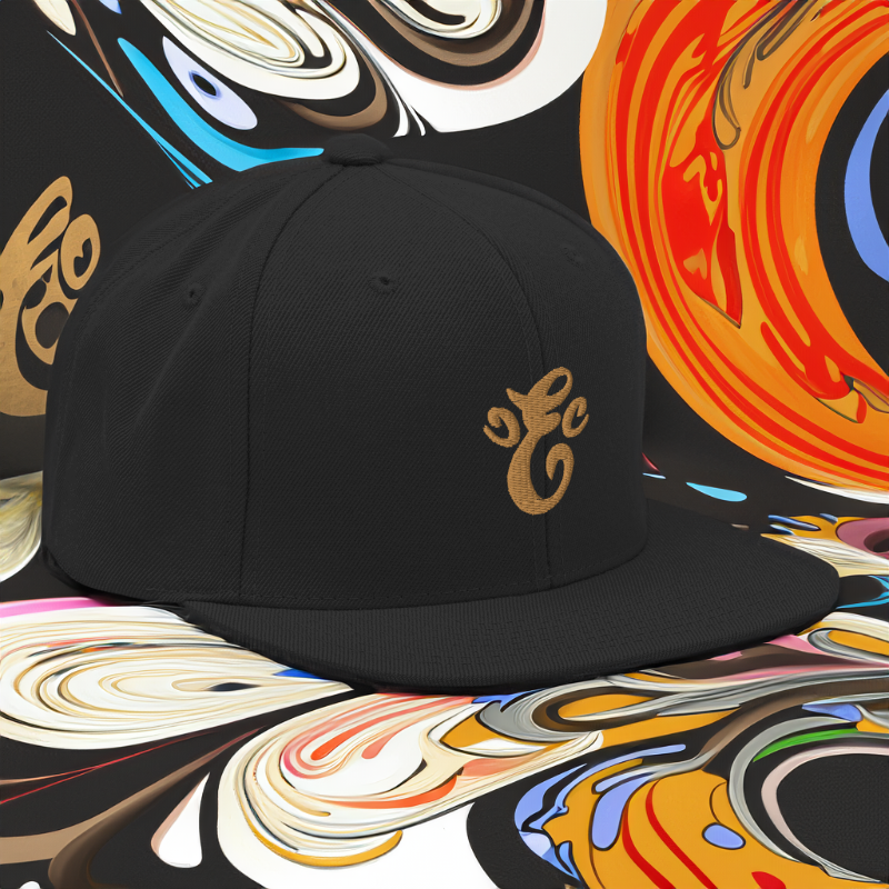 Eatn Unisex // Black & Khaki // Snapback Hat