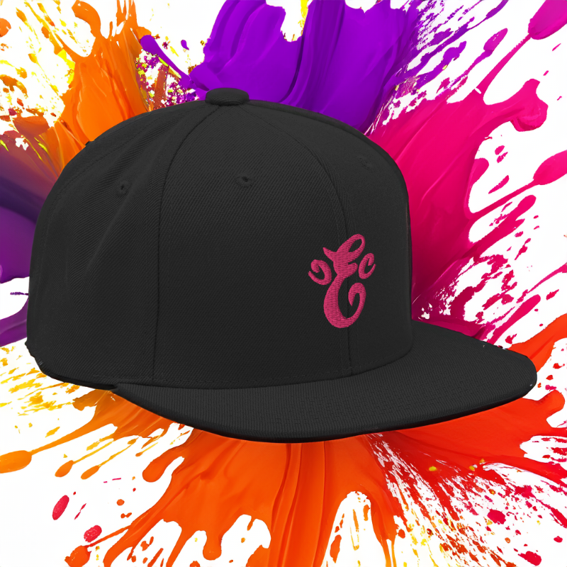 Eatn Unisex // Black & Pink // Snapback Hat