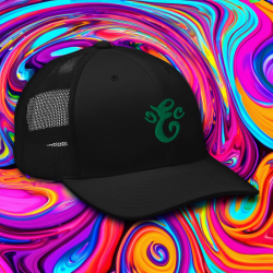 Eatn Unisex // Black & Green  // Trucker Hat