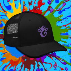 Eatn Unisex // Black &  Purple // Trucker Hat