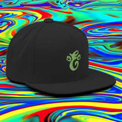 Eatn Unisex // Black & Lime  // Snapback Hat