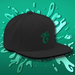 Eatn Unisex // Black &  Green // Snapback Hat