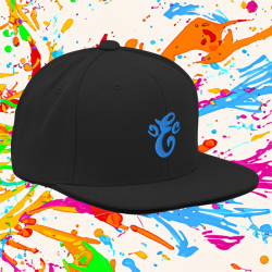 Eatn Unisex // Black & Aqua // Snapback Hat