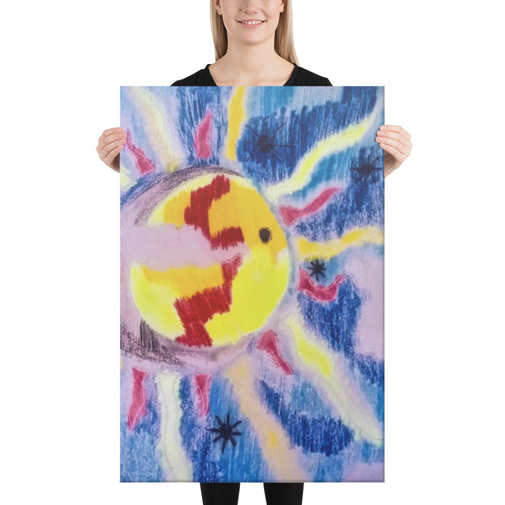 Sun Moon Yin Yang Canvas