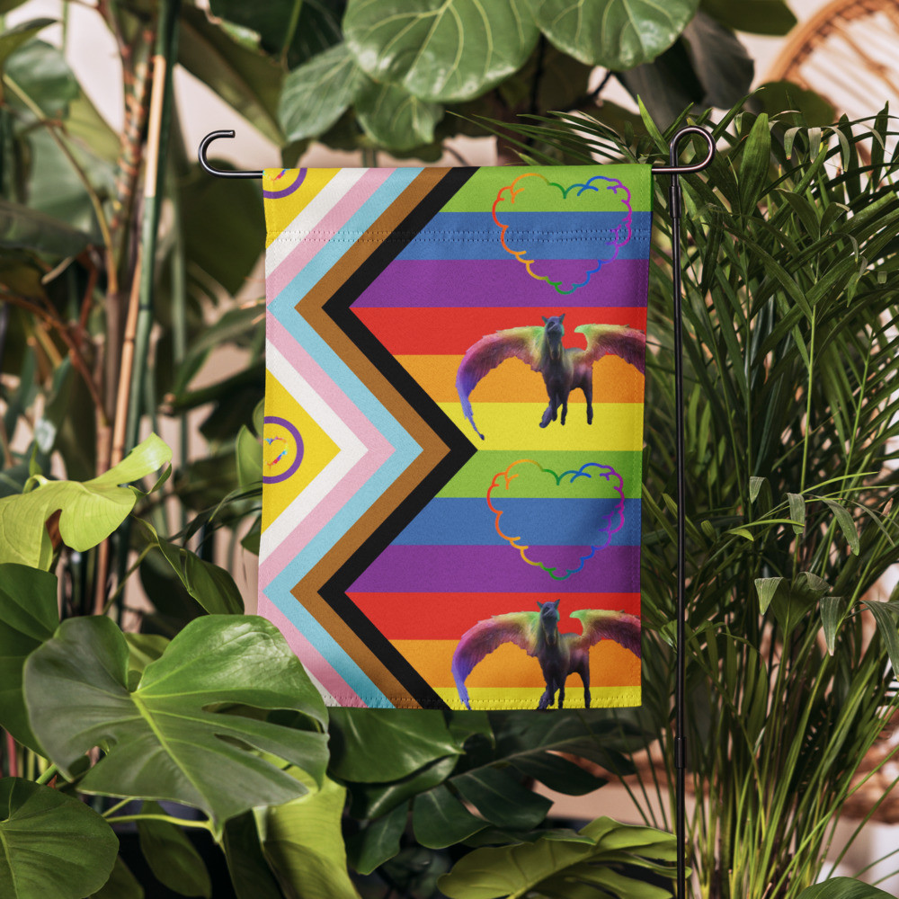 Modern Pride Flag Garden Flag