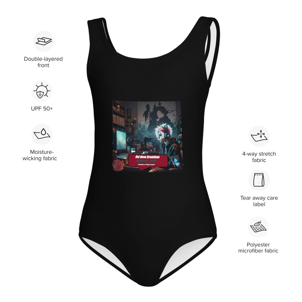 Kai Nova Gamer All-Over Print Kids Swimsuit