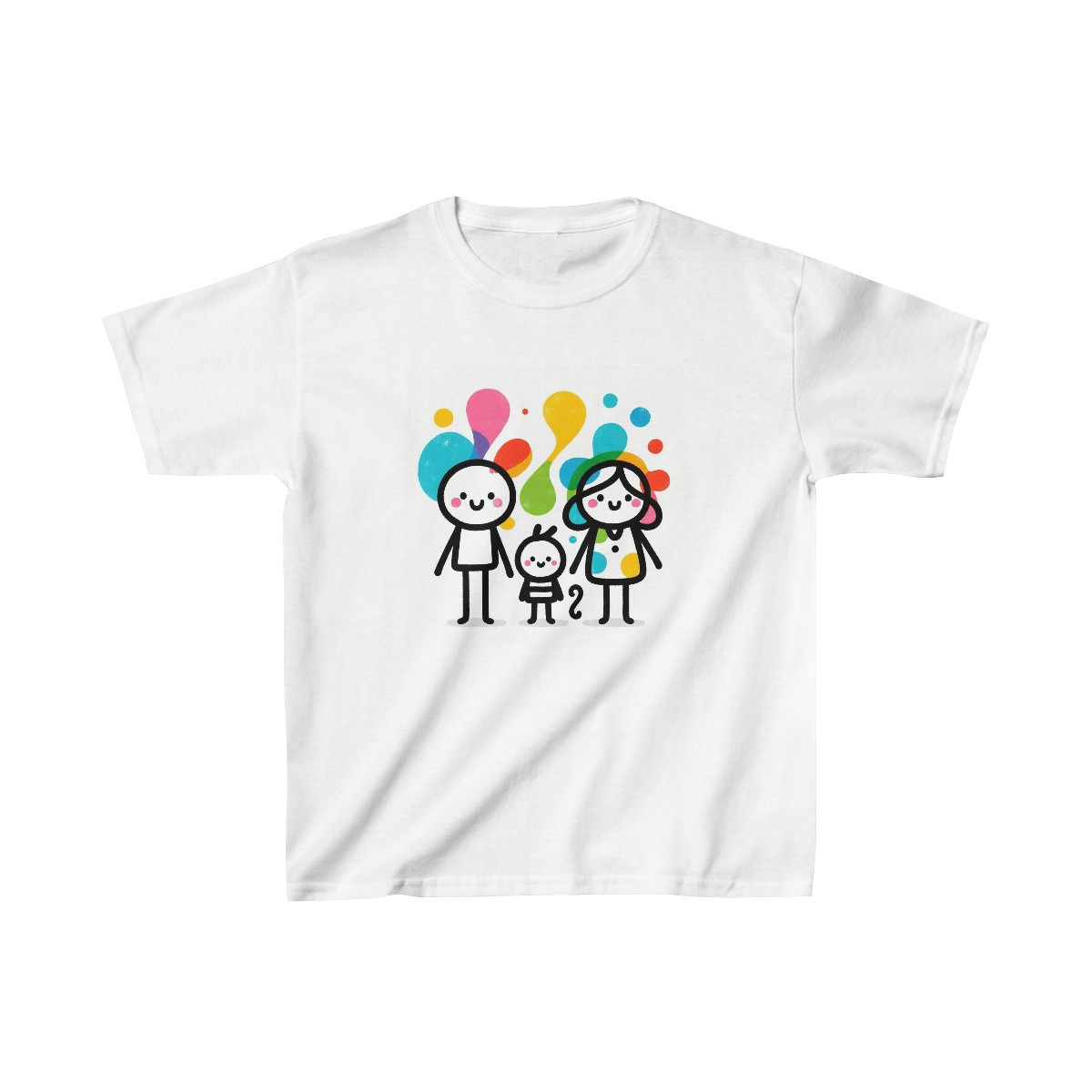 Happy Family with Doodles - Kid's Tee
