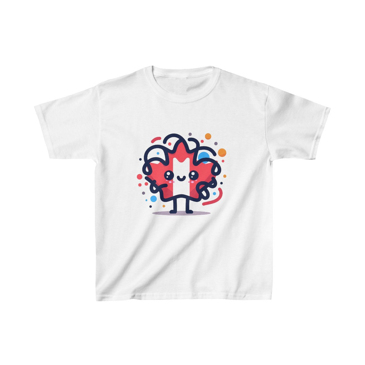 Canadian Maple Leaf Squiggle - Kid's Tee