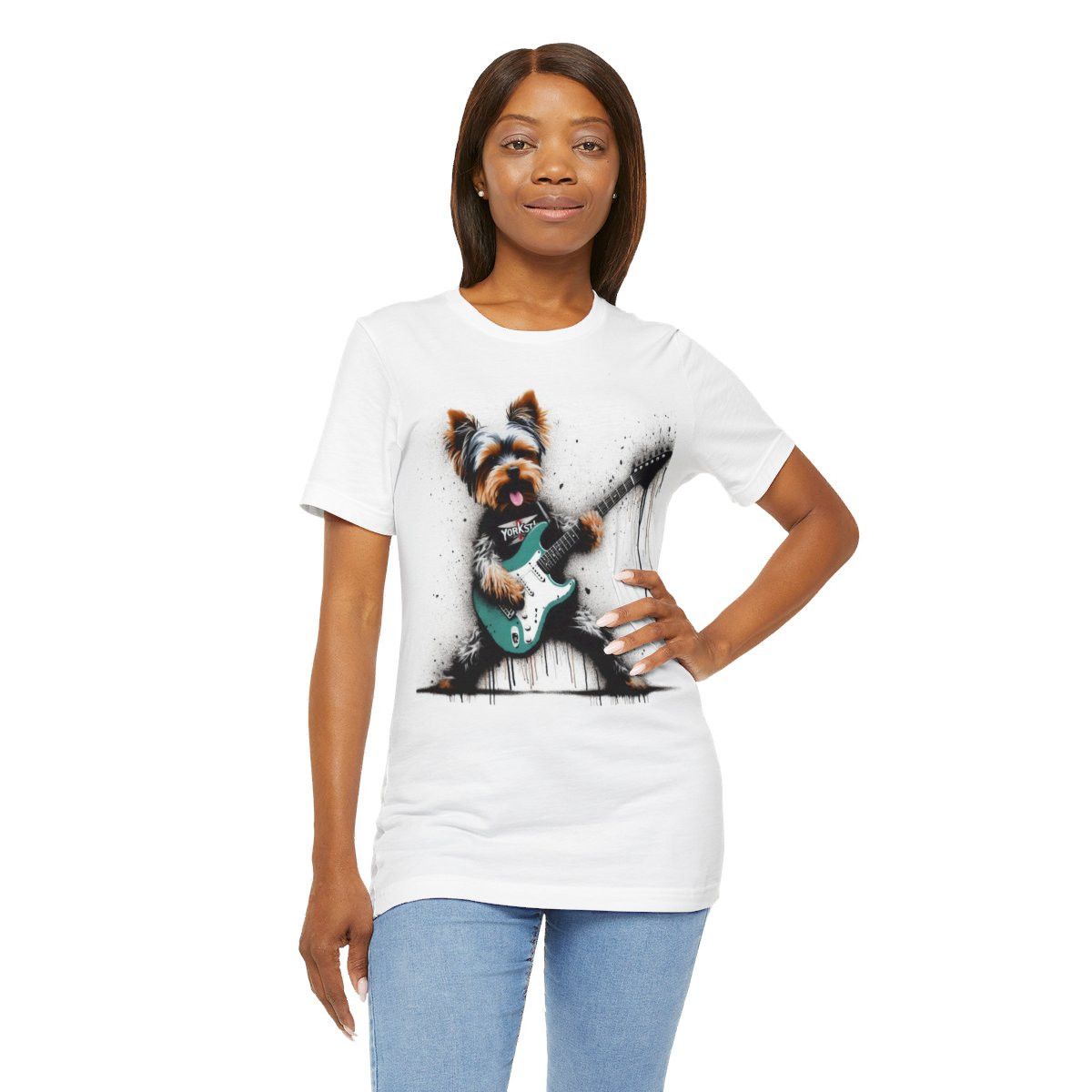 Rock n' Roar Yorkshire Terrier Rock Guitar - Tee