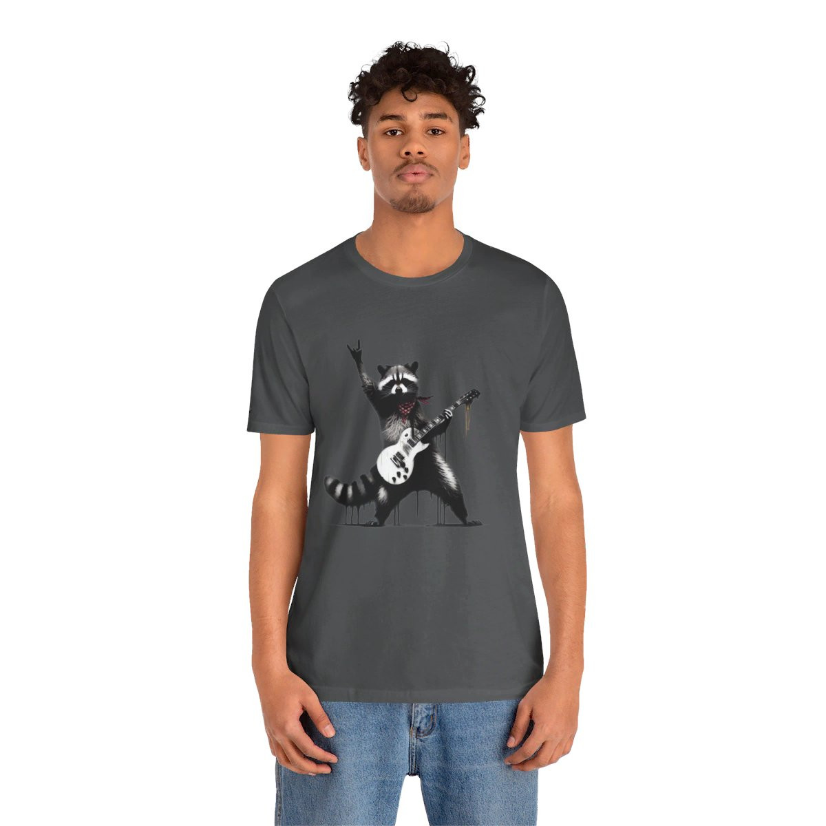 Rock n' Roar Rock Star Raccoon Rock Guitar - Tee