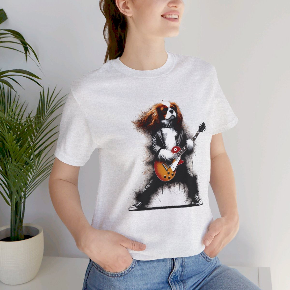 Rock n' Roar Cavalier King Charles On Stage  - Tee