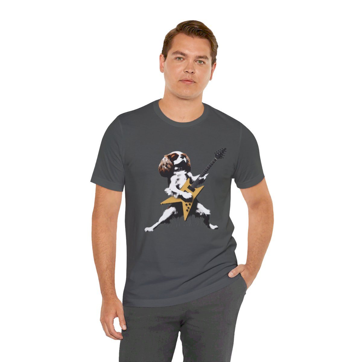 Rock n' Roar Cavalier King Charles Rock Guitar  - Tee