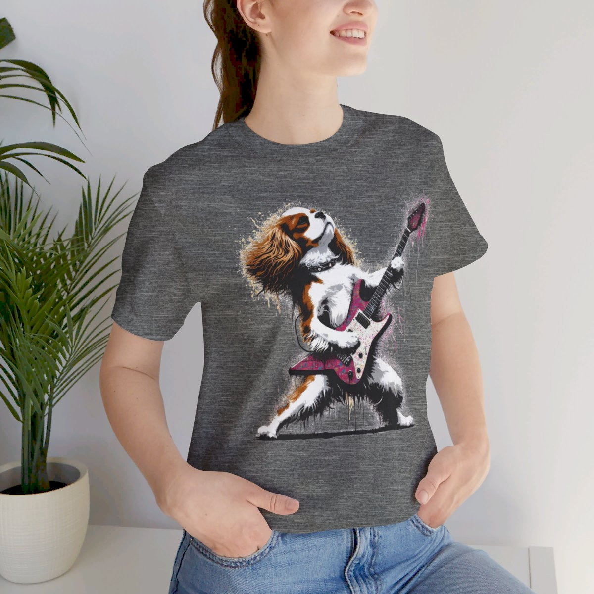 Rock n' Roar Cavalier King Charles Rock Legend  - Tee