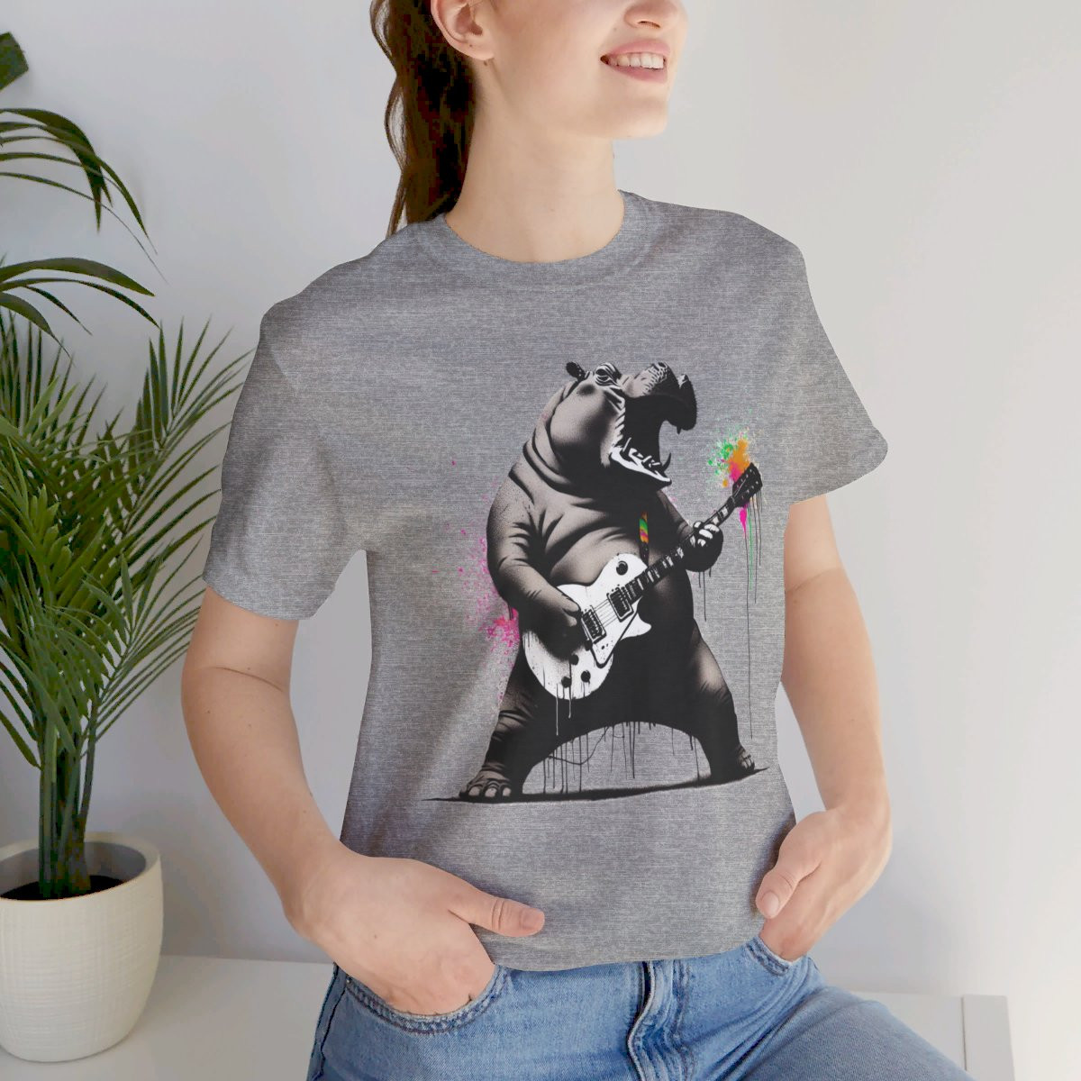 Rock n' Roar Hippo Guitar - Tee