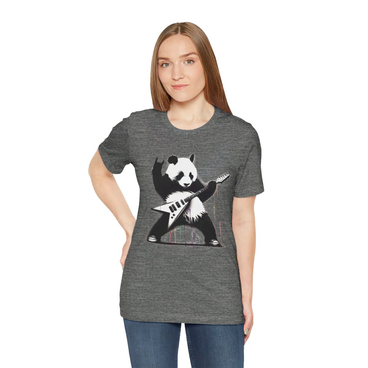 Rock n' Roar Panda Rocking the Flying V - Tee