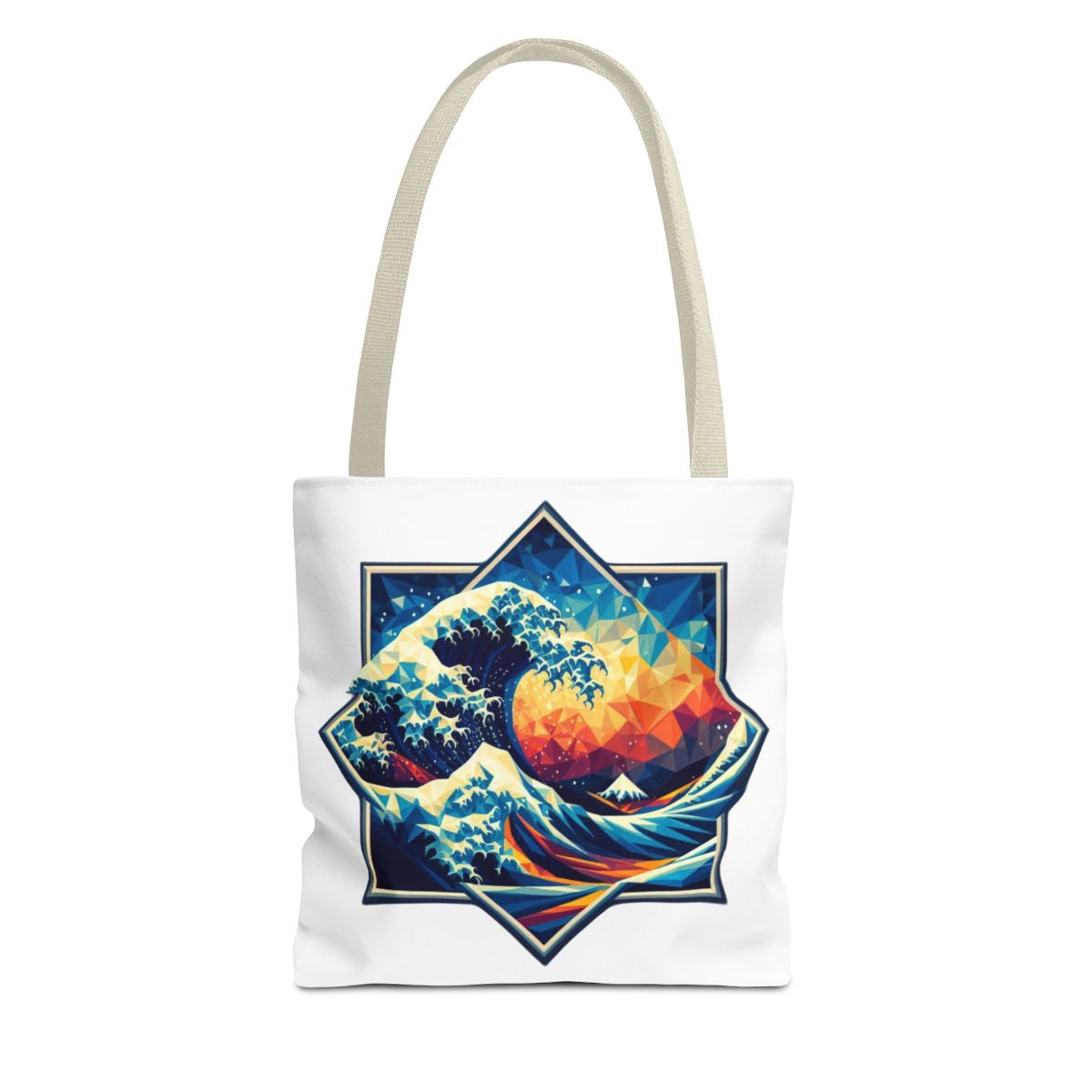 Polygons & Waves Tote Tote Bag