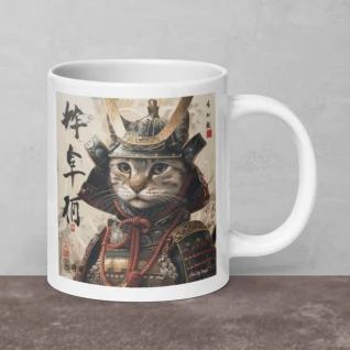 Shogun Catz 2 - White glossy mug