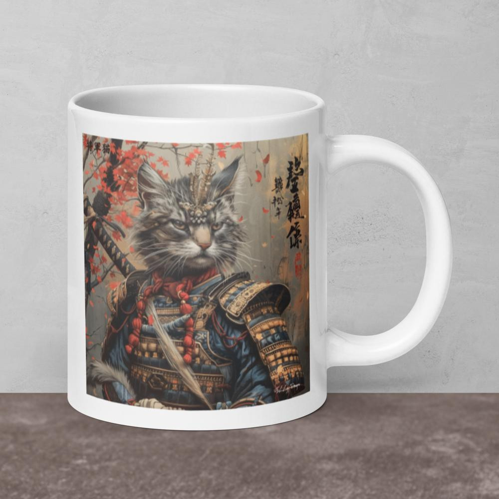 Shogun Catz 3 - White glossy mug