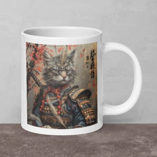 Shogun Catz 3 - White glossy mug