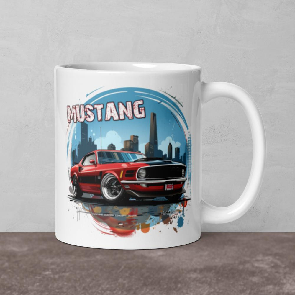 Mustang 1 - White glossy mug