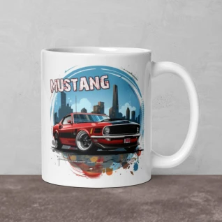 Mustang 1 - White glossy mug