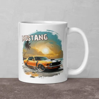 Mustang 3 - White glossy mug
