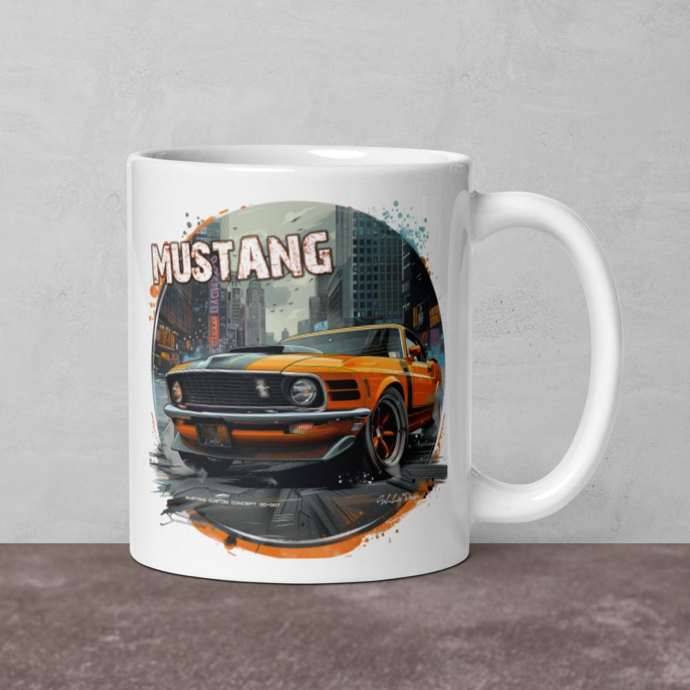 Mustang 6 - White glossy mug